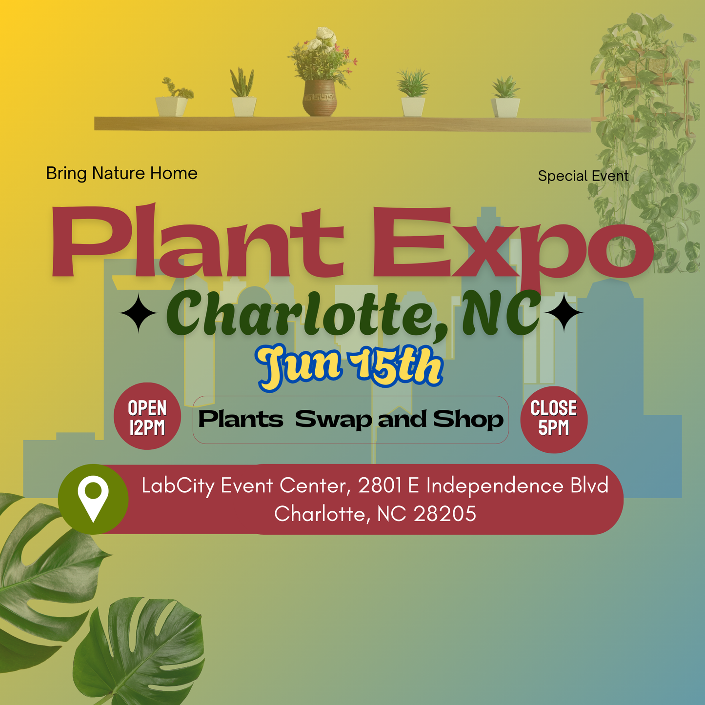 June Plant Expo Charlotte: Swap & Sale